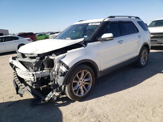 1FMHK8F87CGA40611 - 2012 FORD EXPLORER LIMITED WHITE photo 1