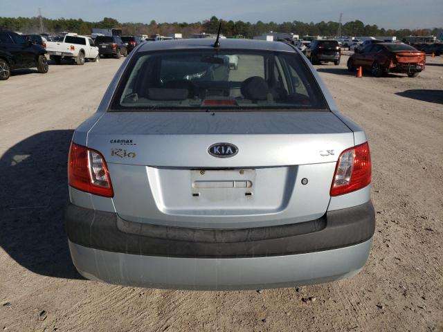 KNADE123466165259 - 2006 KIA RIO BLUE photo 6