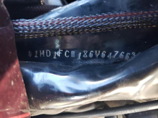 1HD1FCW186Y647663 - 2006 HARLEY-DAVIDSON FLHTCUI 勃艮第红 照片 10