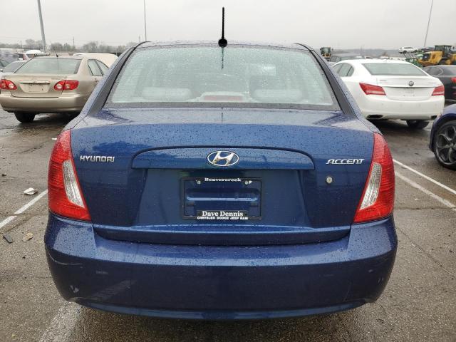 KMHCN4AC8AU530995 - 2010 HYUNDAI ACCENT GLS BLUE photo 6