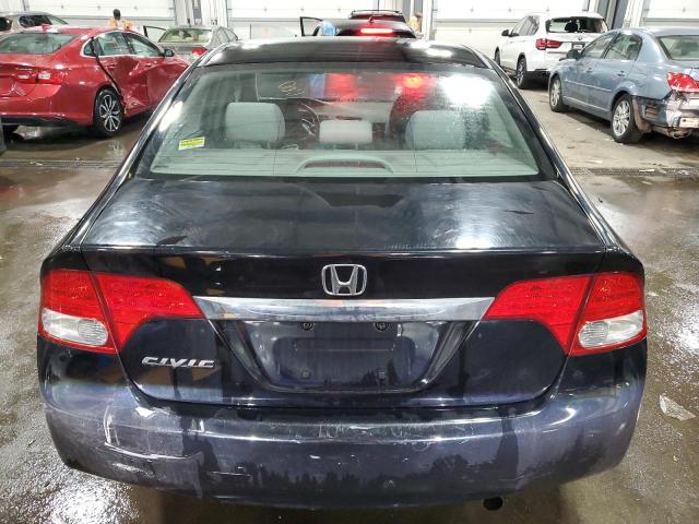 2HGFA16859H307779 - 2009 HONDA CIVIC EX BLACK photo 6