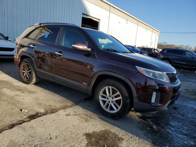 5XYKTCA67FG642030 - 2015 KIA SORENTO LX MAROON photo 4