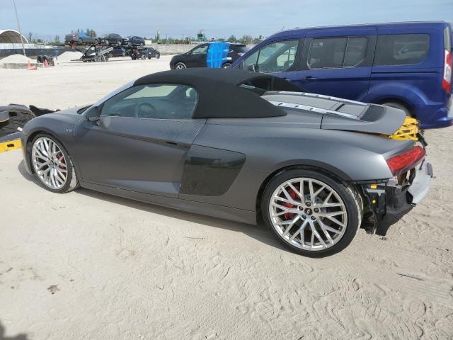 WUAVACFX6J7902432 - 2018 AUDI R8 SPYDER GRAY photo 2