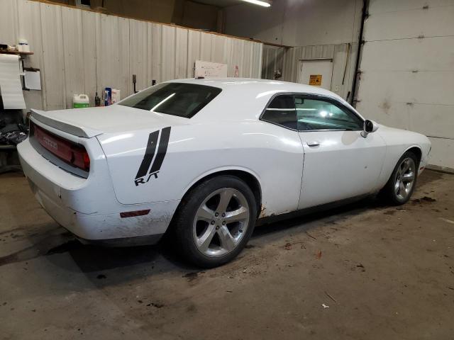 2C3CDYAG4CH143985 - 2012 DODGE CHALLENGER SXT WHITE photo 3