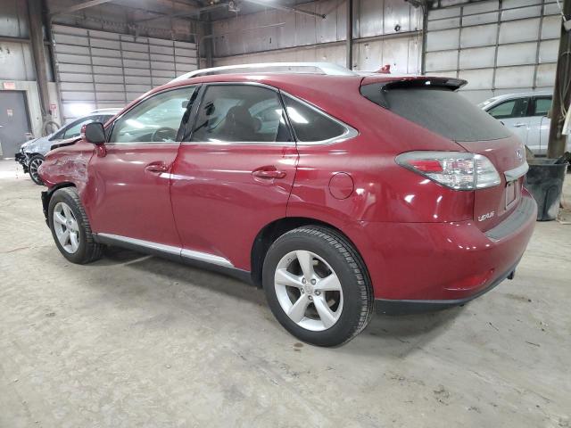 2T2BK1BA6AC060690 - 2010 LEXUS RX 350 MAROON photo 2