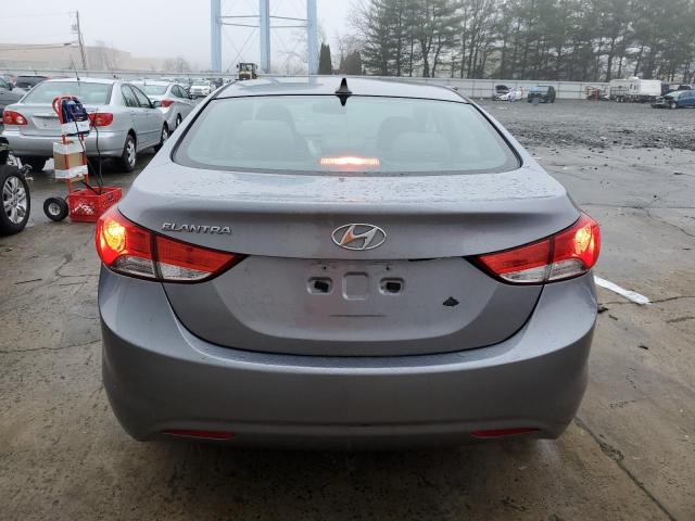 KMHDH4AE2DU926969 - 2013 HYUNDAI ELANTRA GLS GRAY photo 6