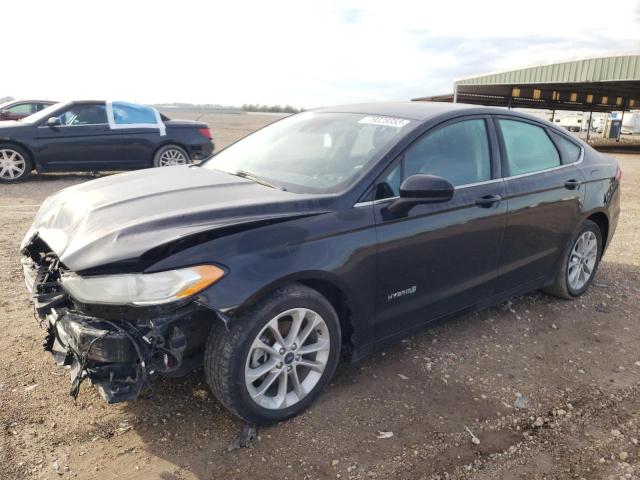 3FA6P0LU2KR181650 - 2019 FORD FUSION SE BLACK photo 1