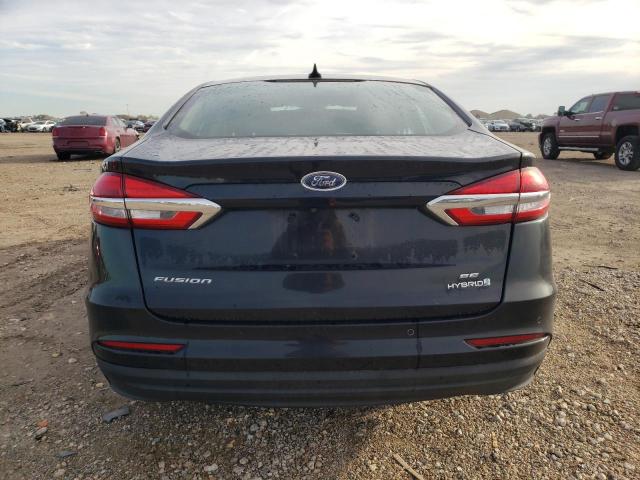 3FA6P0LU2KR181650 - 2019 FORD FUSION SE BLACK photo 6