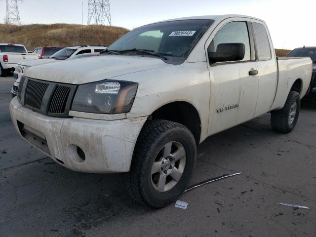 1N6AA06C38N345229 - 2008 NISSAN TITAN XE WHITE photo 1