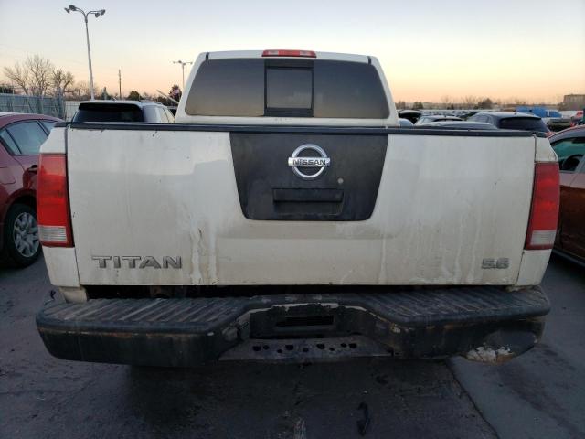 1N6AA06C38N345229 - 2008 NISSAN TITAN XE WHITE photo 6