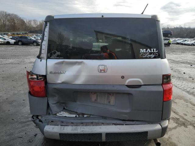 5J6YH28544L027059 - 2004 HONDA ELEMENT EX SILVER photo 6