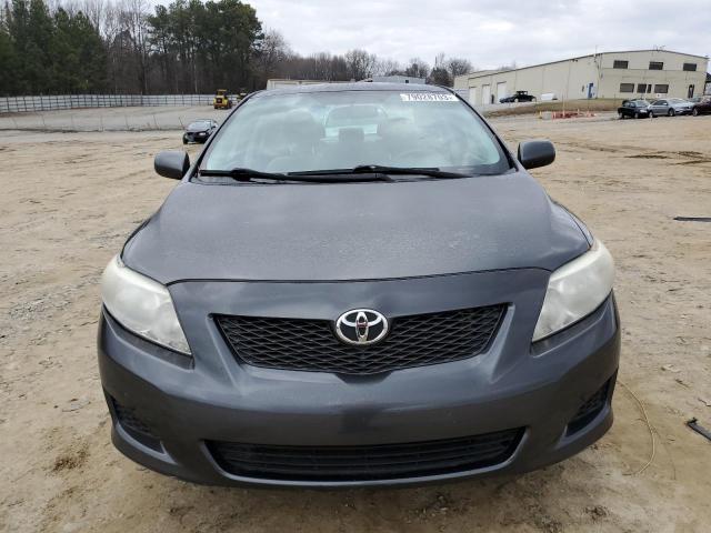 2T1BU4EE9AC525901 - 2010 TOYOTA COROLLA BASE GRAY photo 5