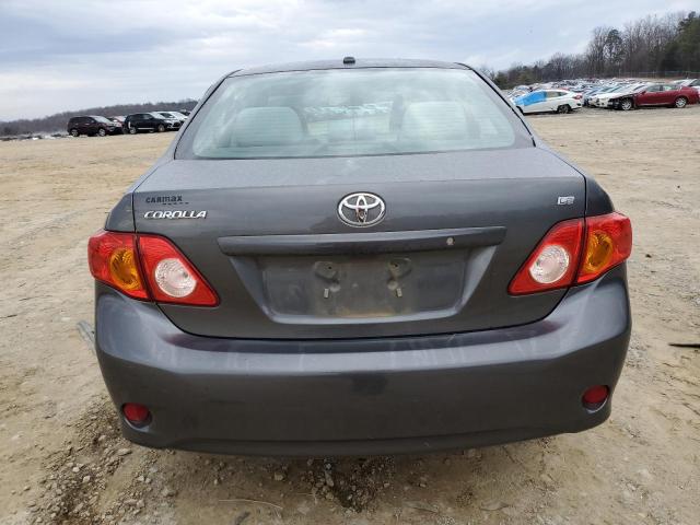 2T1BU4EE9AC525901 - 2010 TOYOTA COROLLA BASE GRAY photo 6