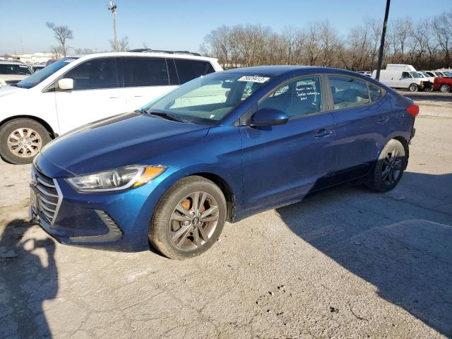 5NPD84LF5HH119825 - 2017 HYUNDAI ELANTRA SE BLUE photo 1