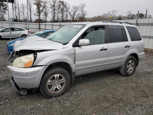 2HKYF18474H536743 - 2004 HONDA PILOT EX SILVER photo 1