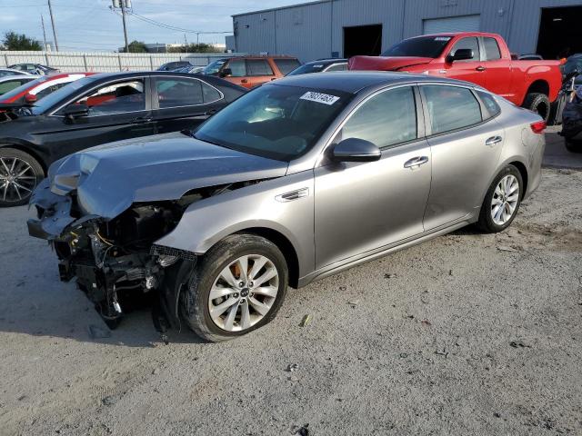 5XXGT4L39HG139864 - 2017 KIA OPTIMA LX GRAY photo 1