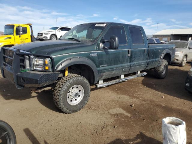 1FTSW31F31EB48532 - 2001 FORD F350 SRW SUPER DUTY GREEN photo 1