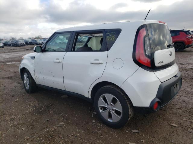 KNDJN2A25F7220655 - 2015 KIA SOUL WHITE photo 2