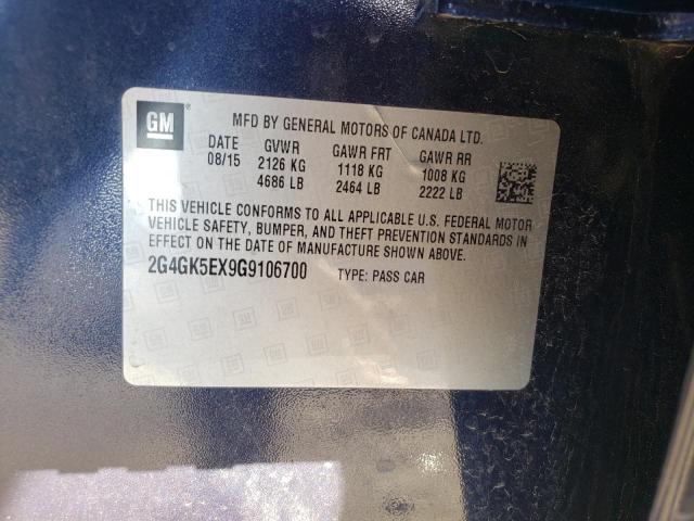 2G4GK5EX9G9106700 - 2016 BUICK REGAL 蓝色 照片 13
