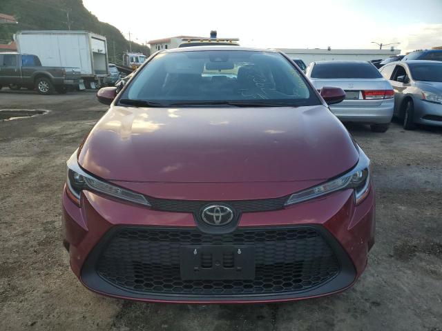 JTDEPMAE8NJ232205 - 2022 TOYOTA COROLLA LE MAROON photo 5