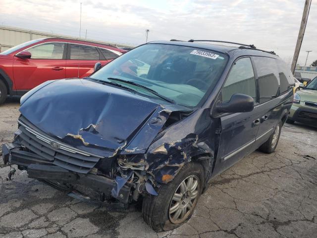 2C4GP54L65R147397 - 2005 CHRYSLER TOWN & COU TOURING BLUE photo 1