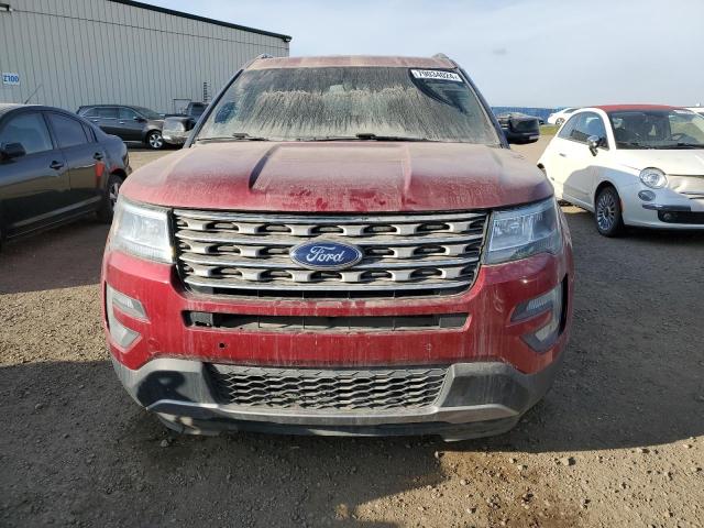 1FM5K8D87GGD07404 - 2016 FORD EXPLORER XLT RED photo 5