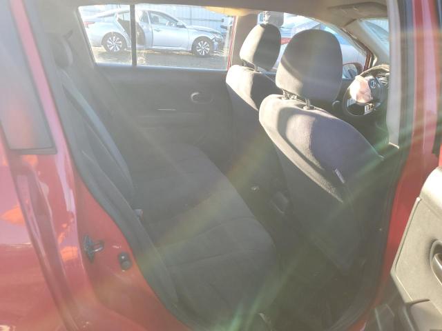 3N1BC13E18L400003 - 2008 NISSAN VERSA S RED photo 10