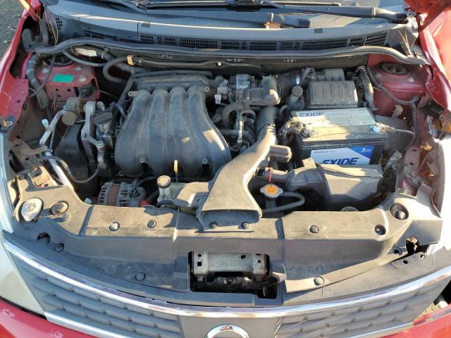 3N1BC13E18L400003 - 2008 NISSAN VERSA S RED photo 8