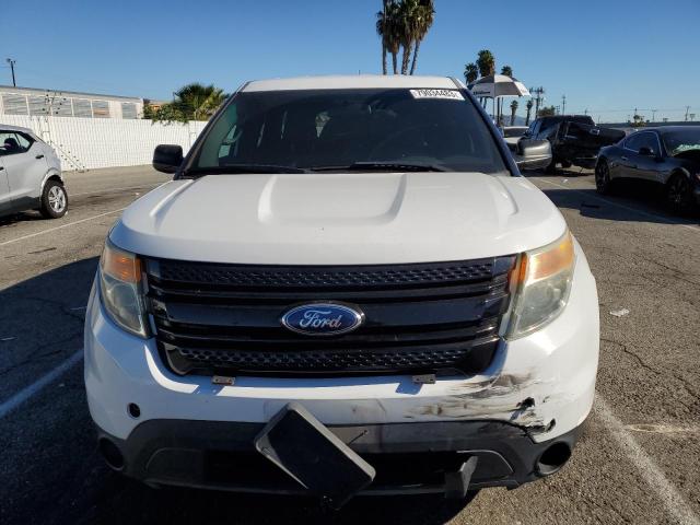 1FM5K8AR5DGC73830 - 2013 FORD EXPLORER POLICE INTERCEPTOR WHITE photo 5