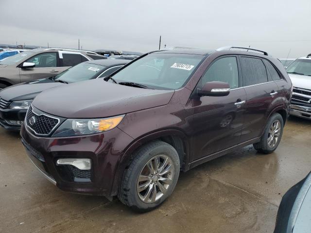 5XYKW4A26DG387796 - 2013 KIA SORENTO SX BURGUNDY photo 1