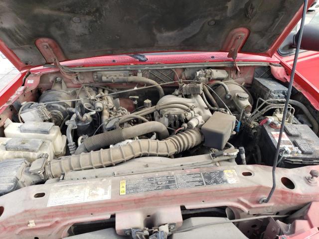 4F4YR16V61TM31578 - 2001 MAZDA B3000 CAB PLUS RED photo 11