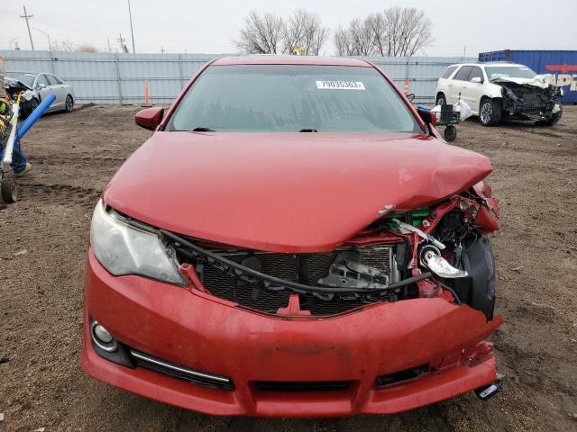 4T1BF1FK7CU614221 - 2012 TOYOTA CAMRY BASE RED photo 5