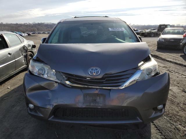 5TDYK3DCXDS306001 - 2013 TOYOTA SIENNA XLE GRAY photo 5