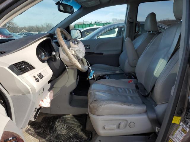 5TDYK3DCXDS306001 - 2013 TOYOTA SIENNA XLE GRAY photo 7