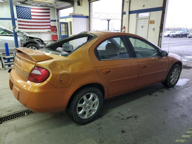 1B3ES56C05D227625 - 2005 DODGE NEON SXT ORANGE photo 3