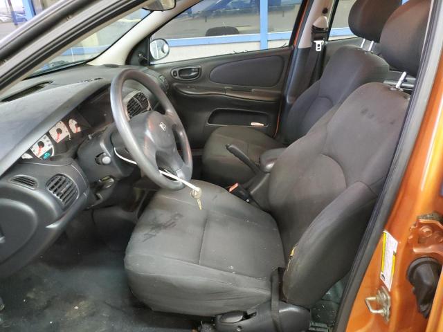 1B3ES56C05D227625 - 2005 DODGE NEON SXT ORANGE photo 7