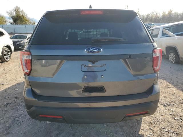 1FM5K8AR5JGB93391 - 2018 FORD EXPLORER POLICE INTERCEPTOR GRAY photo 6