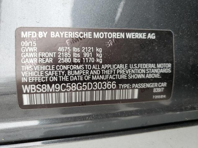 WBS8M9C58G5D30366 - 2016 BMW M3 GRAY photo 12