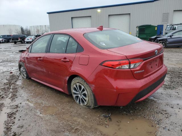 JTDEAMDE7MJ008922 - 2021 TOYOTA COROLLA LE RED photo 2