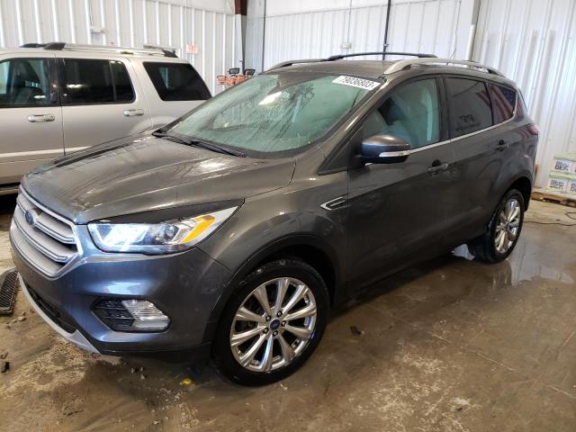 1FMCU9J96HUA42451 - 2017 FORD ESCAPE TITANIUM GRAY photo 1