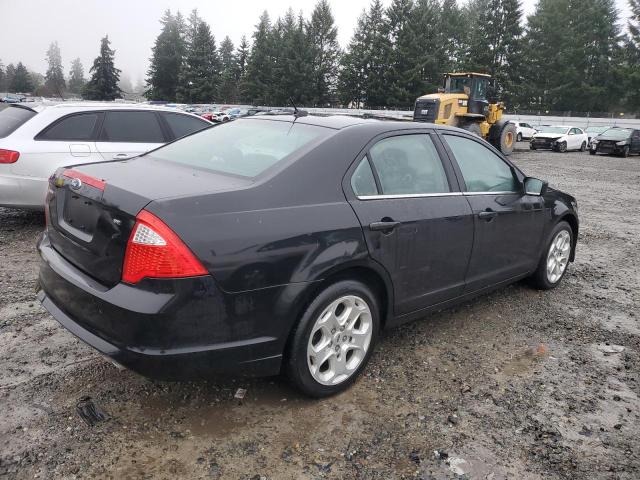 3FAHP0HA2AR412486 - 2010 FORD FUSION SE BLACK photo 3