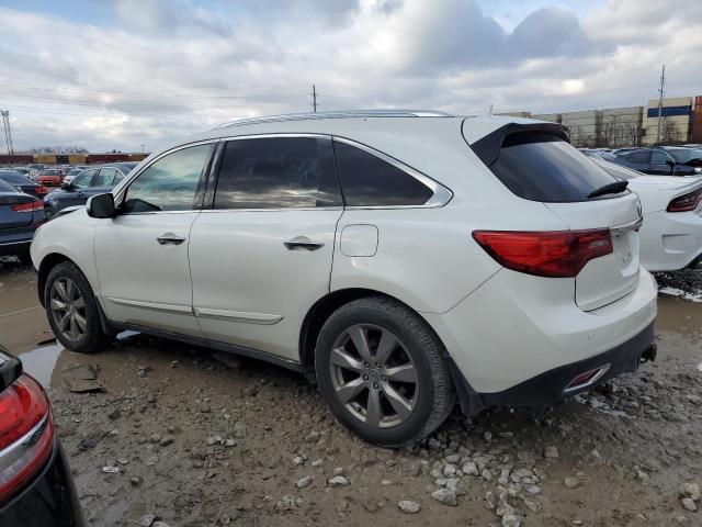 5FRYD4H93GB009125 - 2016 ACURA MDX ADVANCE WHITE photo 2