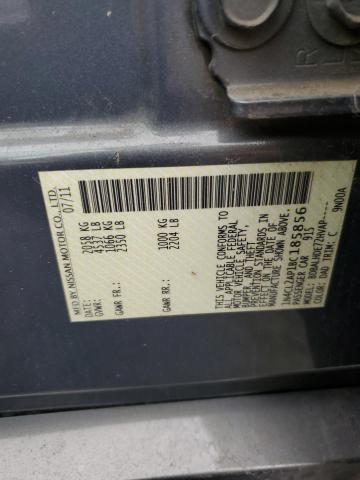 1N4CL2AP1BC185856 - 2011 NISSAN ALTIMA HYBRID GRAY photo 12