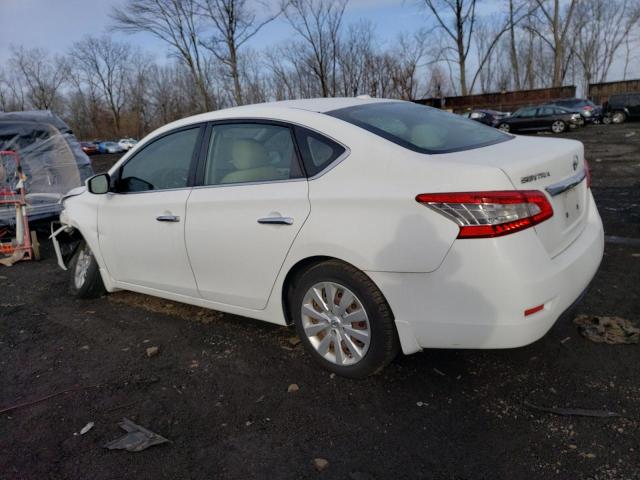 3N1AB7AP6FY332772 - 2015 NISSAN SENTRA S WHITE photo 2