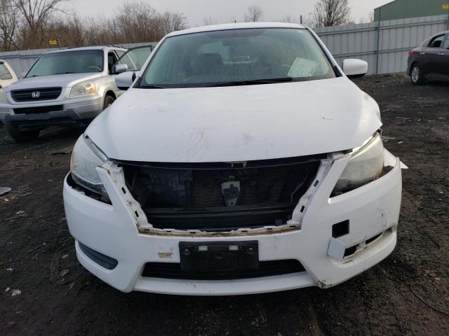 3N1AB7AP6FY332772 - 2015 NISSAN SENTRA S WHITE photo 5