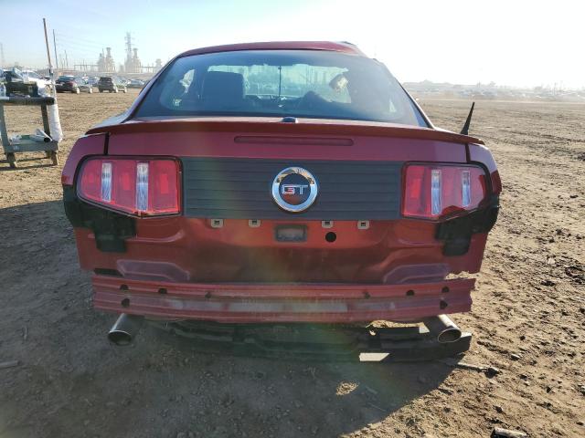 1ZVBP8CH9A5118120 - 2010 FORD MUSTANG GT RED photo 6