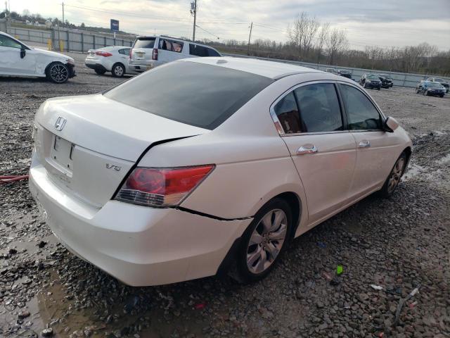 1HGCP36849A046656 - 2009 HONDA ACCORD EXL WHITE photo 3