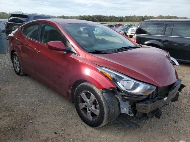 5NPDH4AE8EH486045 - 2014 HYUNDAI ELANTRA SE RED photo 4