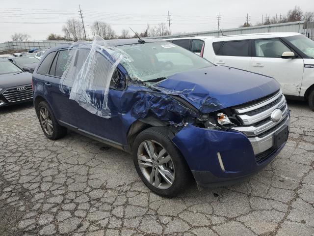 2FMDK3JC2DBA34933 - 2013 FORD EDGE SEL BLUE photo 4