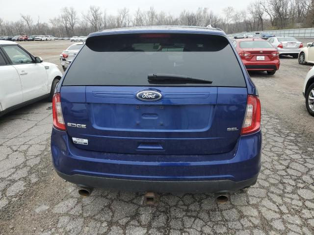 2FMDK3JC2DBA34933 - 2013 FORD EDGE SEL BLUE photo 6